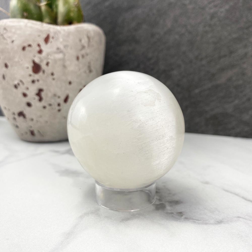 Polished Selenite Sphere