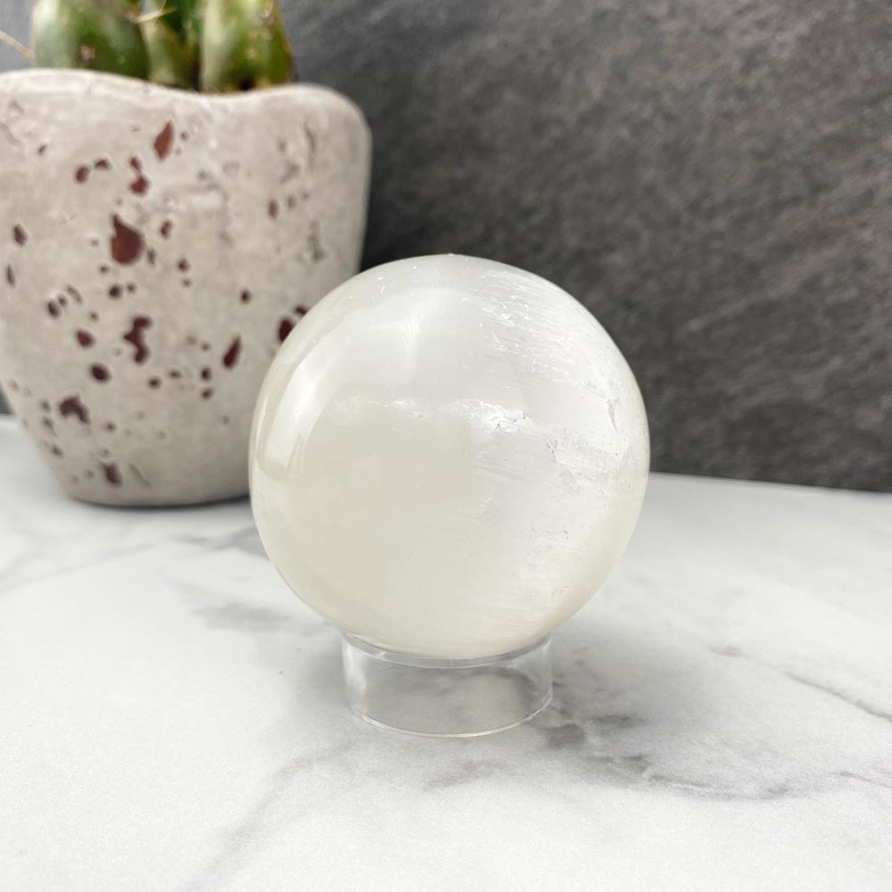 Polished Selenite Sphere