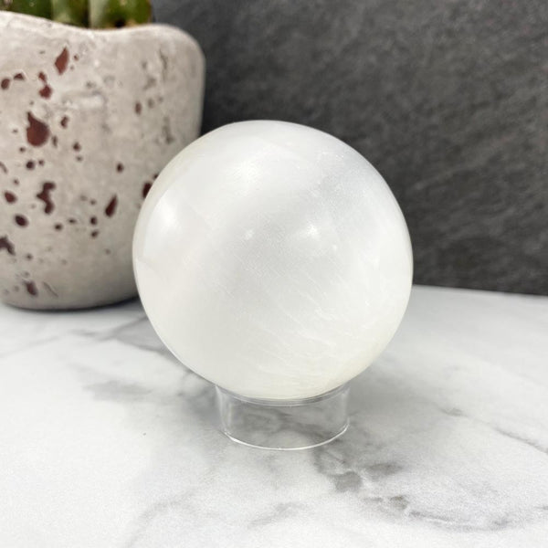 Polished Selenite Sphere