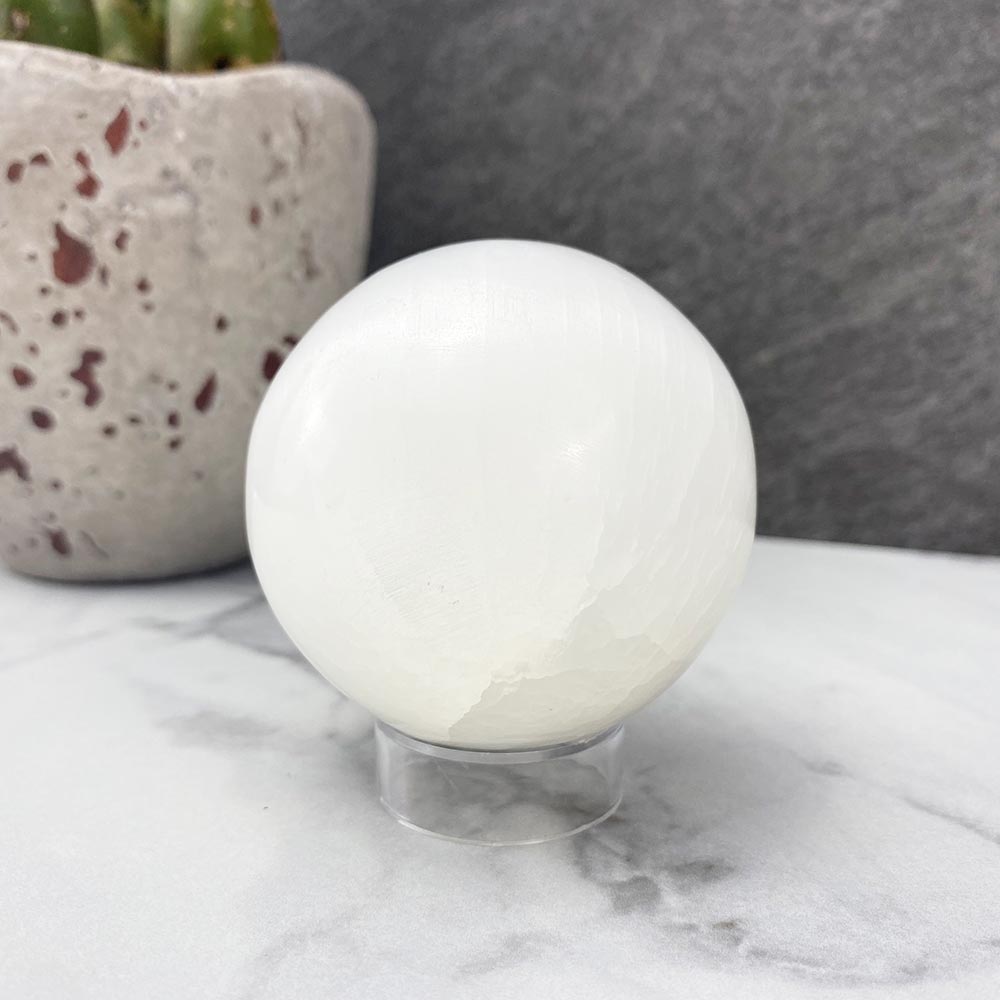 Polished Selenite Sphere