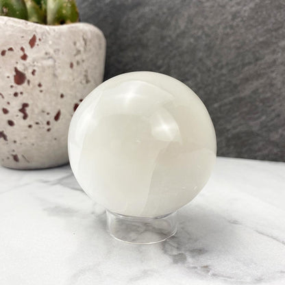 Polished Selenite Sphere