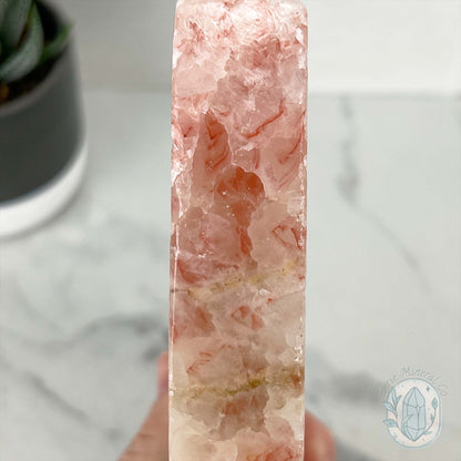 Polished Pork Stone (Red Banded Calcite) Specimen Slab