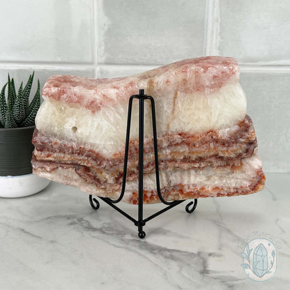 Polished Pork Stone (Red Banded Calcite) Specimen Slab