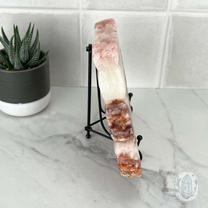 Polished Pork Stone (Red Banded Calcite) Specimen Slab