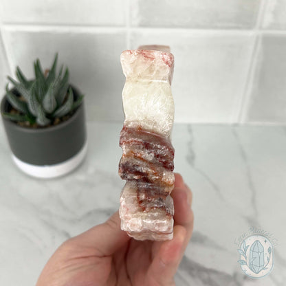 Polished Pork Stone (Red Banded Calcite) Specimen Slab