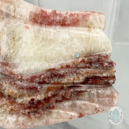 Polished Pork Stone (Red Banded Calcite) Specimen Slab