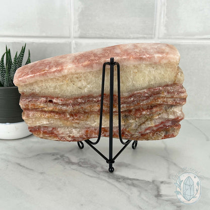 Polished Pork Stone (Red Banded Calcite) Specimen Slab
