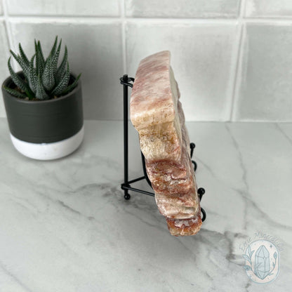 Polished Pork Stone (Red Banded Calcite) Specimen Slab