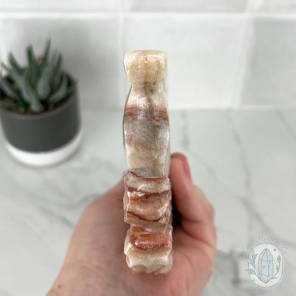 Polished Pork Stone (Red Banded Calcite) Specimen Slab