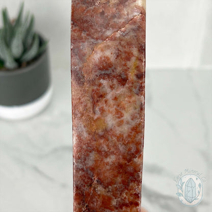 Polished Pork Stone (Red Banded Calcite) Specimen Slab