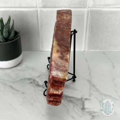 Polished Pork Stone (Red Banded Calcite) Specimen Slab