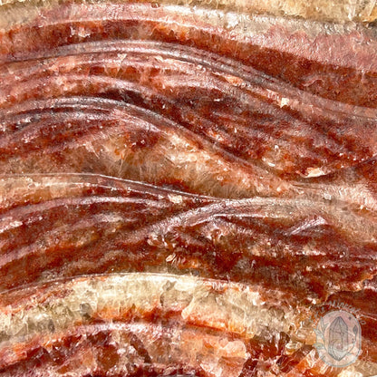 Polished Pork Stone (Red Banded Calcite) Specimen Slab