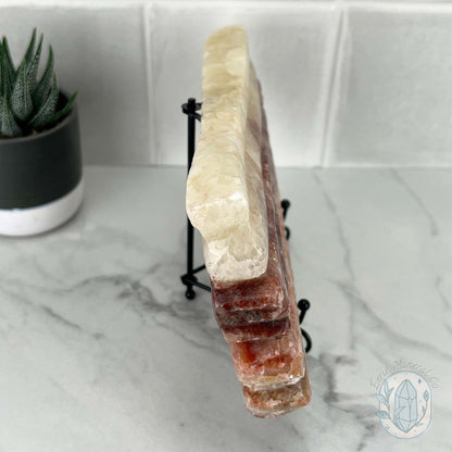 Polished Pork Stone (Red Banded Calcite) Specimen Slab