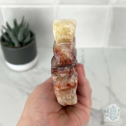 Polished Pork Stone (Red Banded Calcite) Specimen Slab