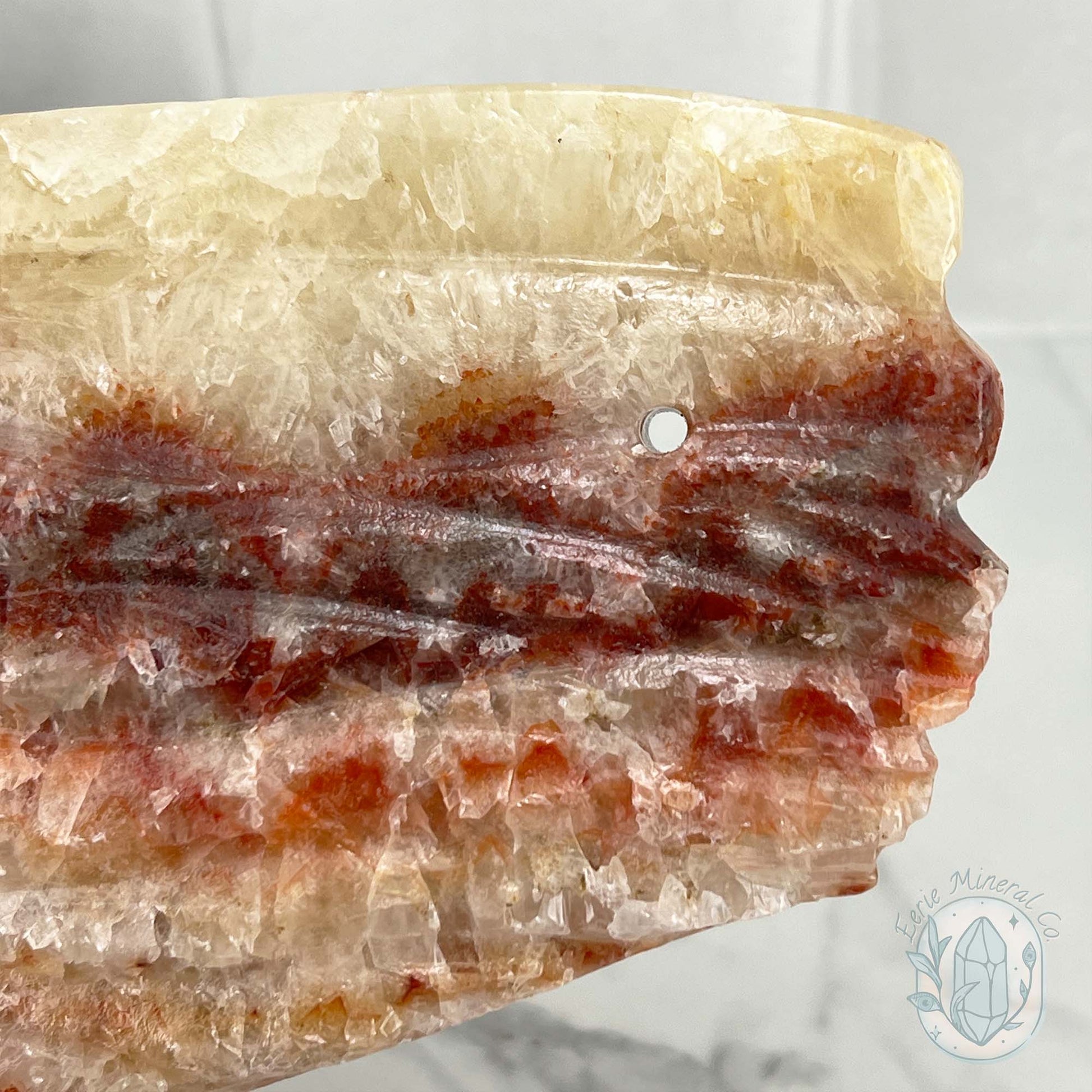 Polished Pork Stone (Red Banded Calcite) Specimen Slab