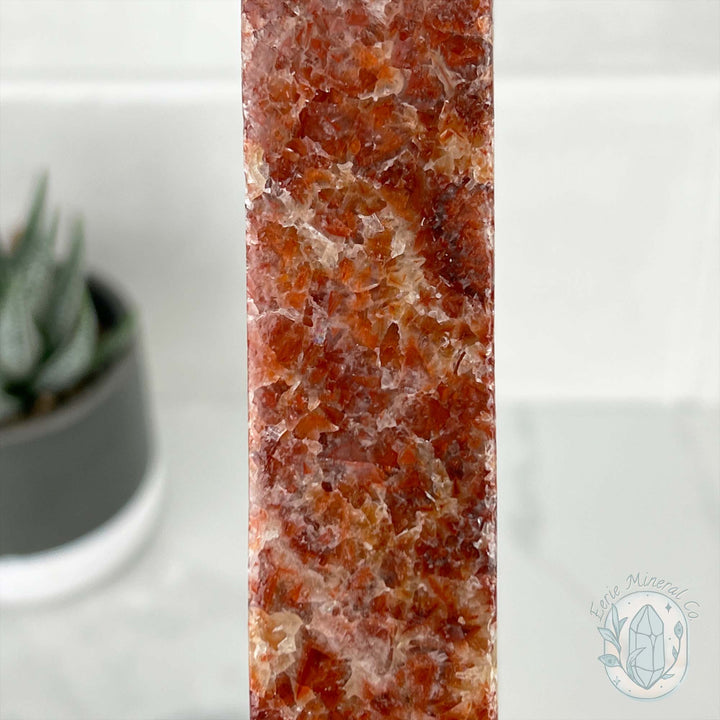 Polished Pork Stone (Red Banded Calcite) Specimen Slab