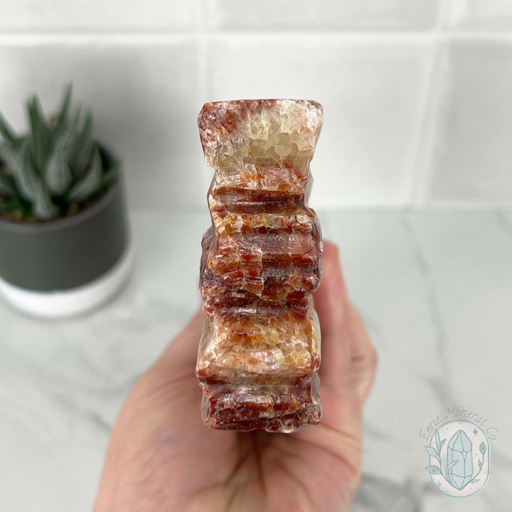 Polished Pork Stone (Red Banded Calcite) Specimen Slab