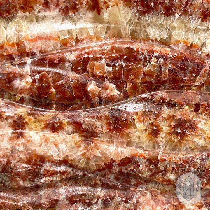 Polished Pork Stone (Red Banded Calcite) Specimen Slab