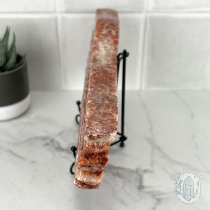 Polished Pork Stone (Red Banded Calcite) Specimen Slab