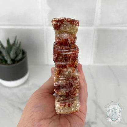 Polished Pork Stone (Red Banded Calcite) Specimen Slab