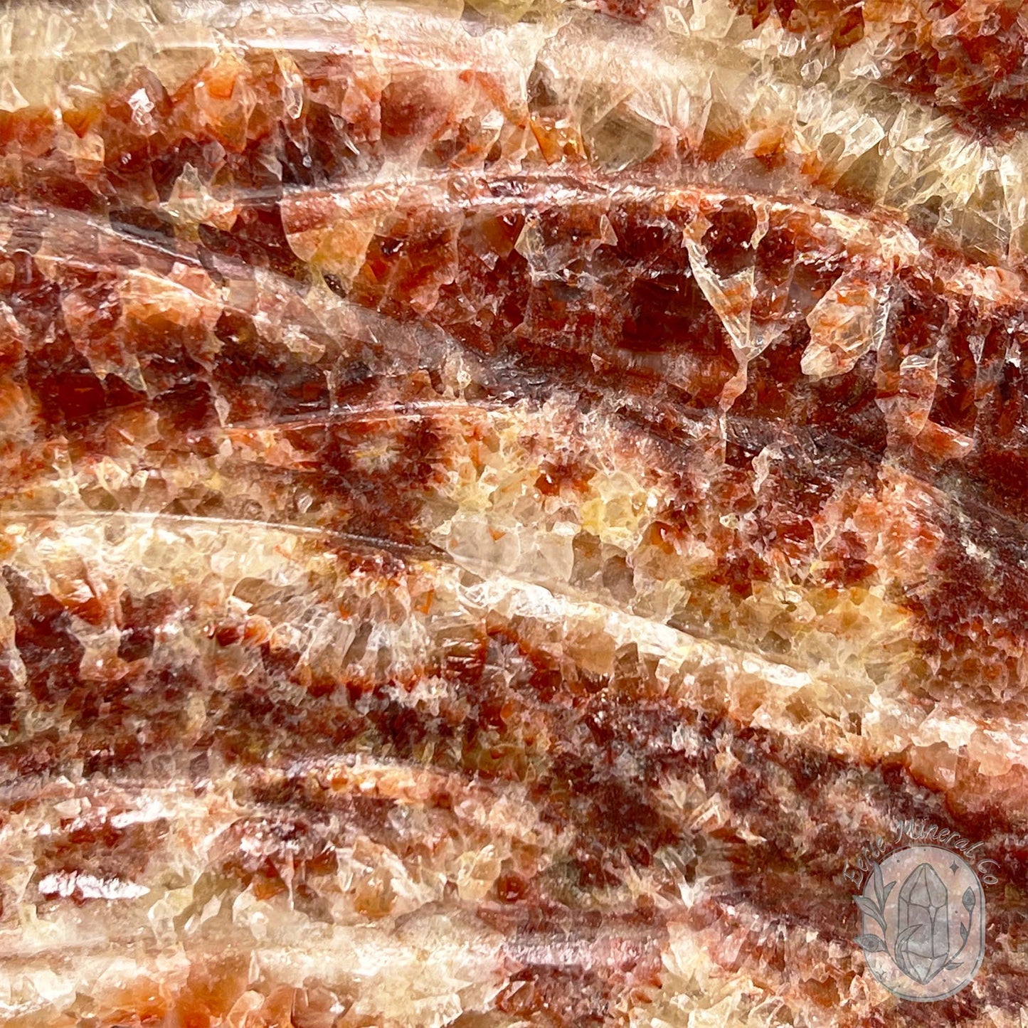 Polished Pork Stone (Red Banded Calcite) Specimen Slab