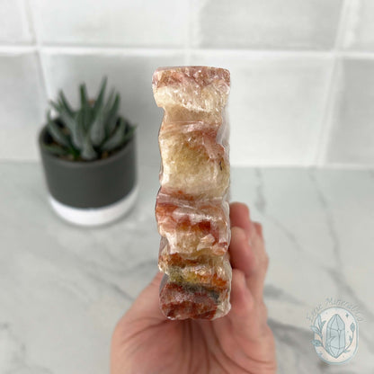Polished Pork Stone (Red Banded Calcite) Specimen Slab
