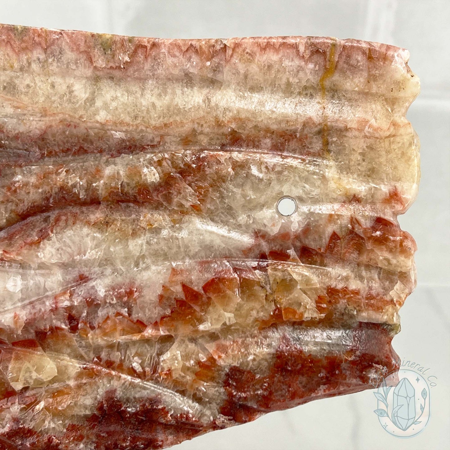 Polished Pork Stone (Red Banded Calcite) Specimen Slab