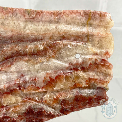 Polished Pork Stone (Red Banded Calcite) Specimen Slab