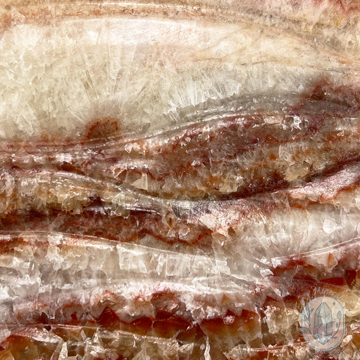Polished Pork Stone (Red Banded Calcite) Specimen Slab