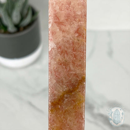 Polished Pork Stone (Red Banded Calcite) Specimen Slab