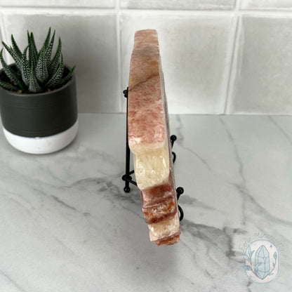 Polished Pork Stone (Red Banded Calcite) Specimen Slab