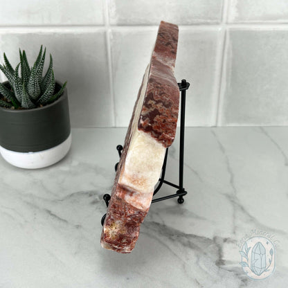 Polished Pork Stone (Red Banded Calcite) Specimen Slab
