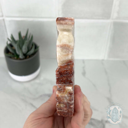 Polished Pork Stone (Red Banded Calcite) Specimen Slab