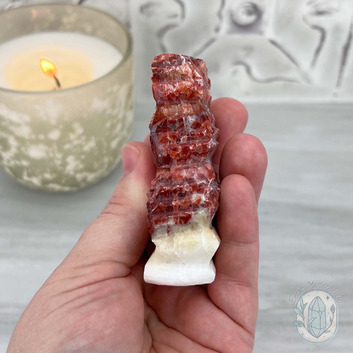 Pork Stone, Bacon Stone Slice Specimen