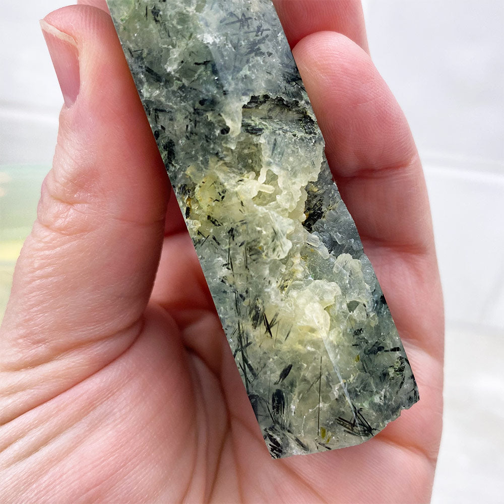 Polished Prehnite Tower