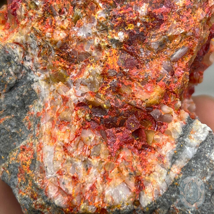 Realgar with Quartz Specimen