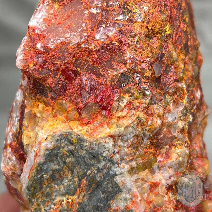 Realgar with Quartz Specimen