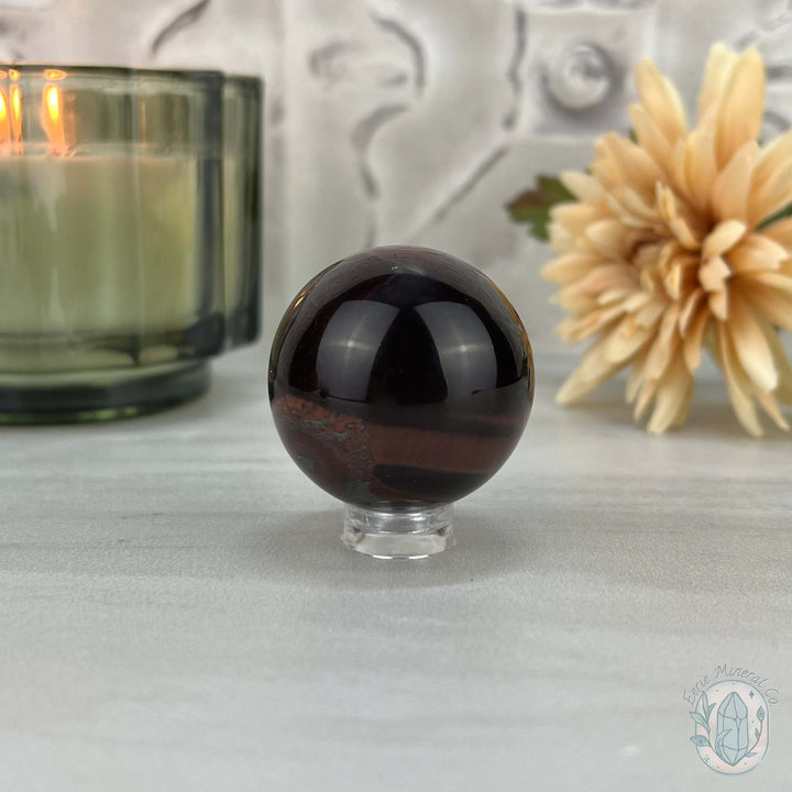 37mm Polished Red Tiger Eye Sphere