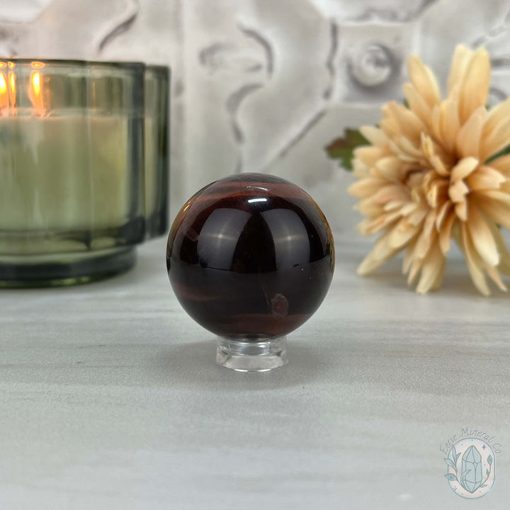 37mm Polished Red Tiger Eye Sphere