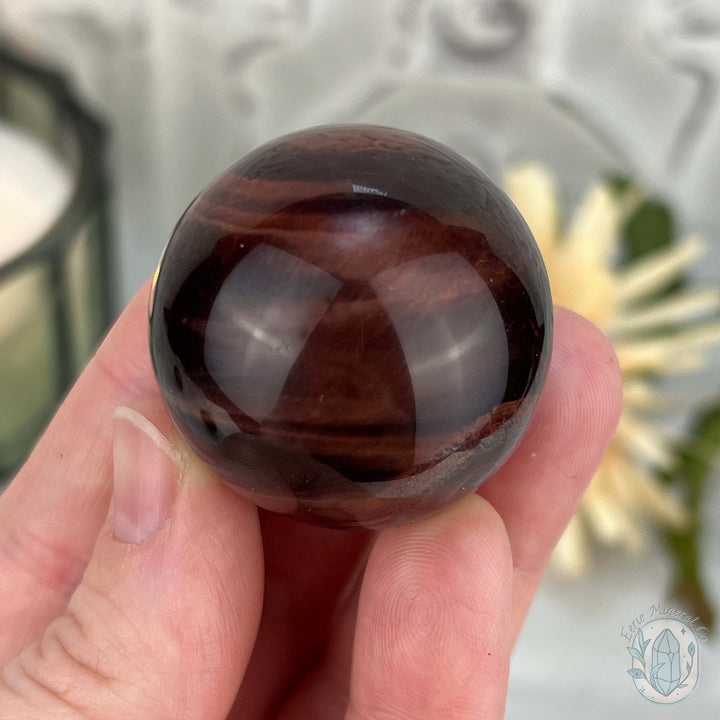 37mm Polished Red Tiger Eye Sphere