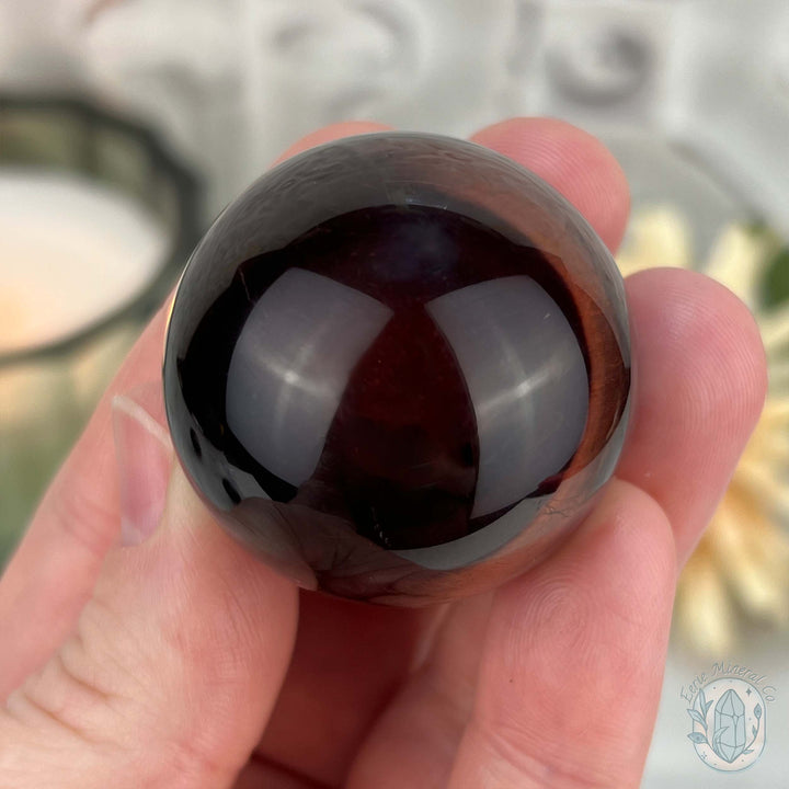 37mm Polished Red Tiger Eye Sphere