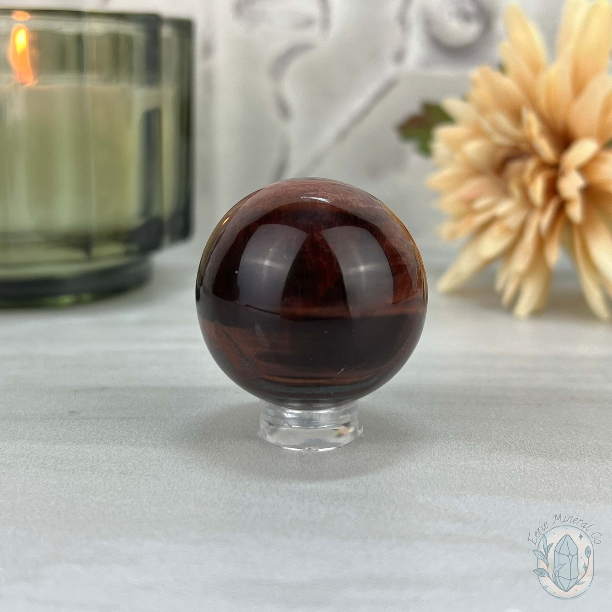 36mm Polished Red Tiger Eye Sphere
