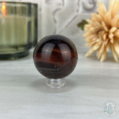 36mm Polished Red Tiger Eye Sphere