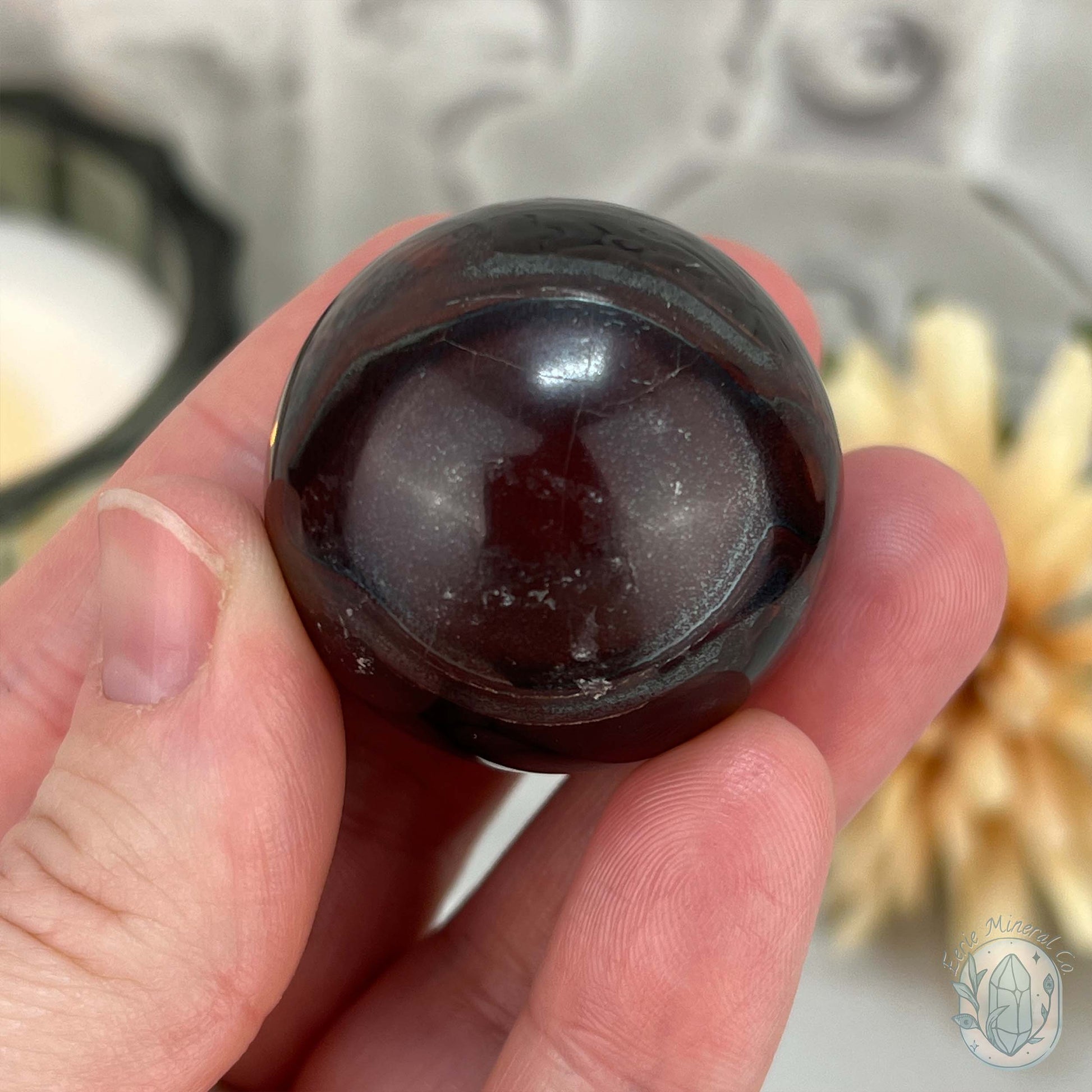 36mm Polished Red Tiger Eye Sphere