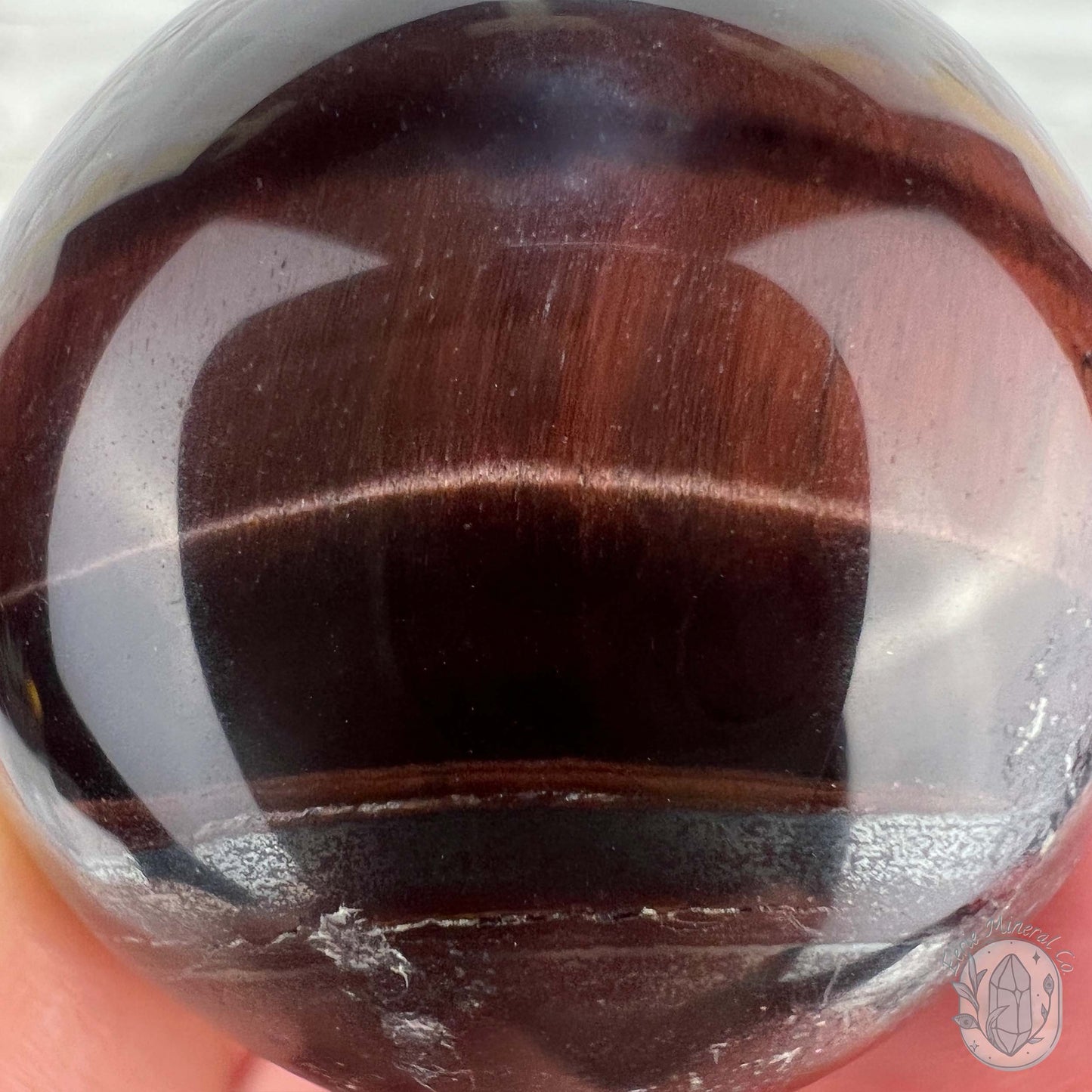 36mm Polished Red Tiger Eye Sphere