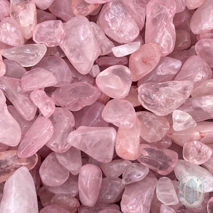 Polished Natural Rose Quartz Crystal Chips