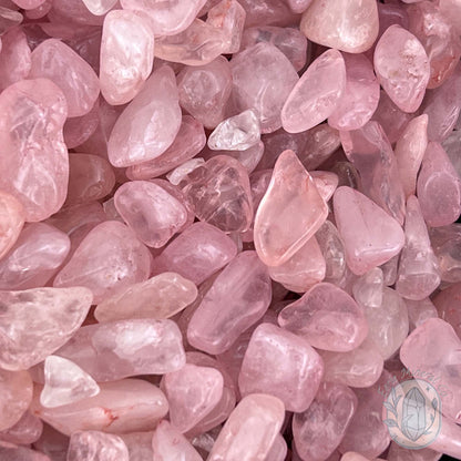 Polished Natural Rose Quartz Crystal Chips