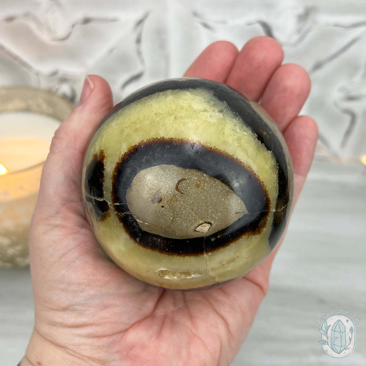 78mm Polished Septarian Sphere