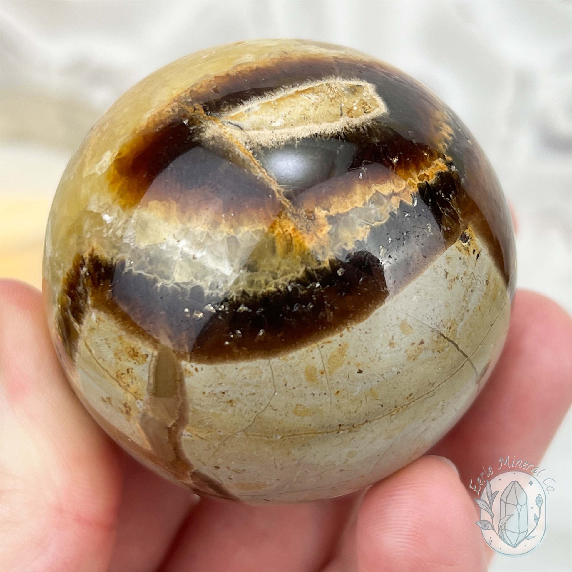 54mm Polished Septarian Sphere