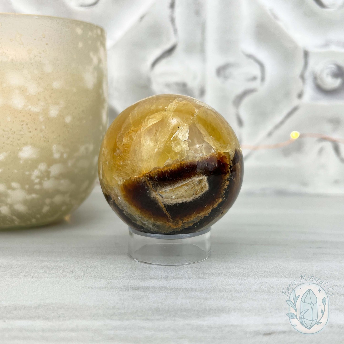 54mm Polished Septarian Sphere